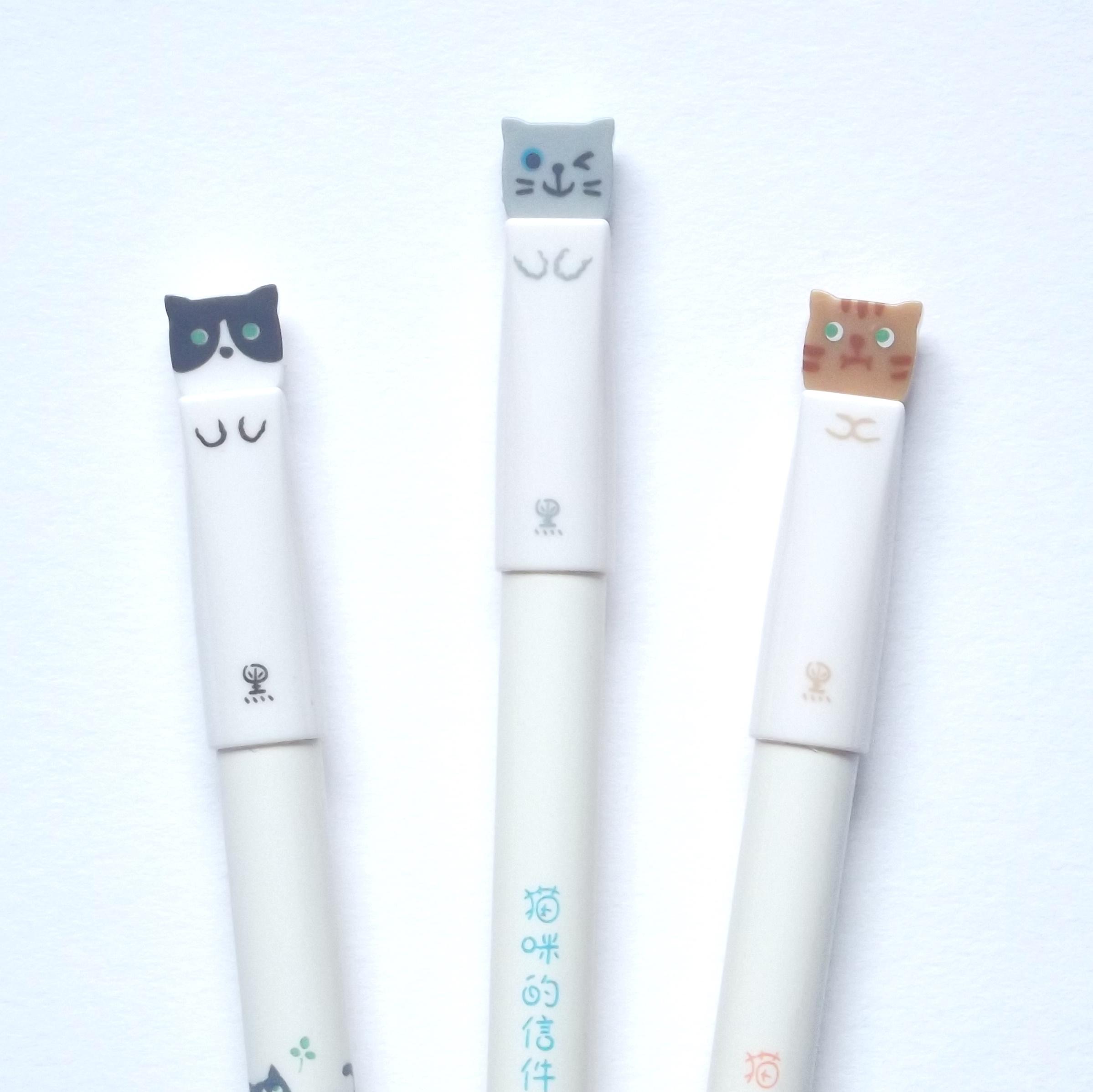 Cute Cat Pens - Kawaii Stationery UK