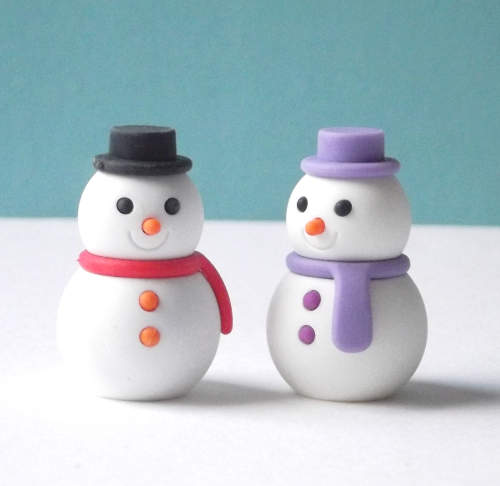Snowman Erasers - Kawaii Stationery UK