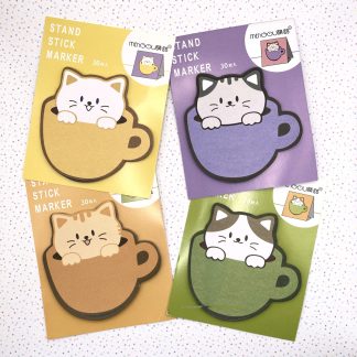 Cats in Cups Sticky Notes
